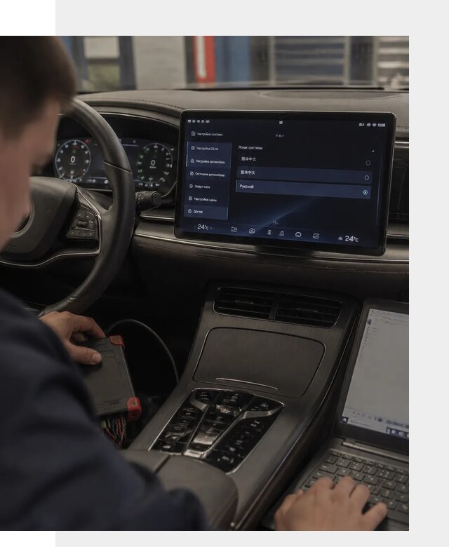 Русификация автомобиля BYD HAN для эксплуатации в Ханты-Мансийске